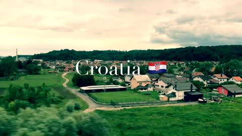 Beautiful village landscape of Croatia