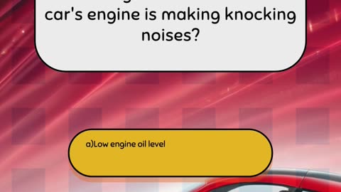 Part 20 Intermediate Car Engine Quiz Question