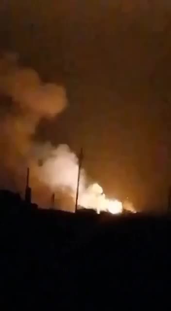 Ammunition reportedly detonates after Ukrainian military strikes an airfield