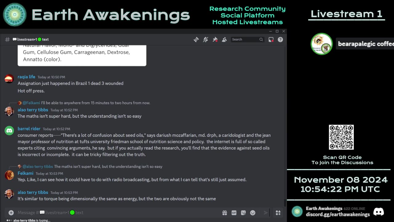 Earth Awakenings - Livestream 1 - #1977