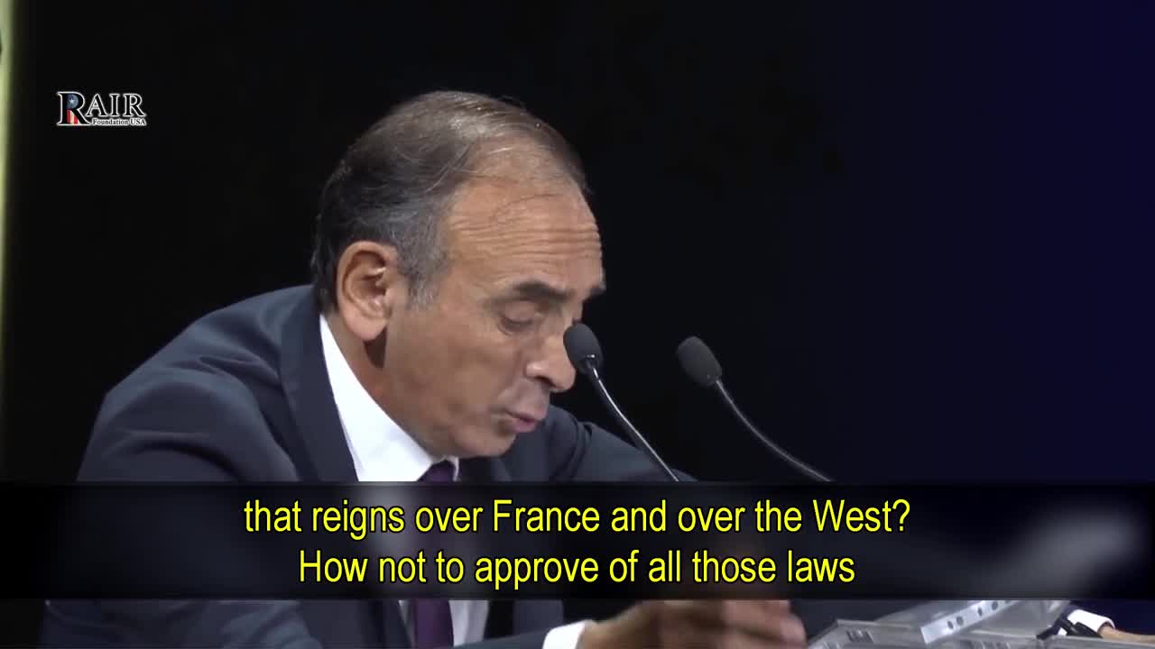 RAIR Exclusive (Part 1): Eric Zemmour's Speech That Led To Blasphemy Investigation