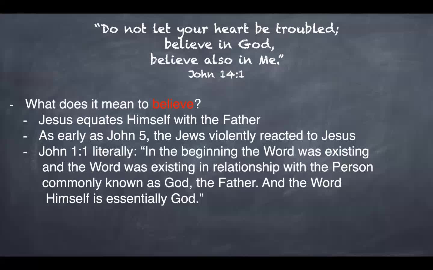 Believe & Have Peace