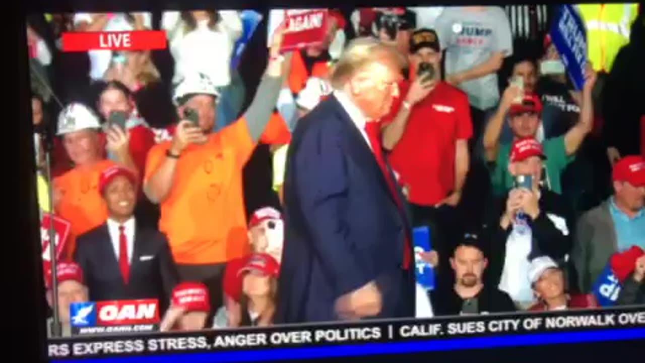 🦅 OAN conclusion last 2024 President Donald j Trump Grand Rapids Michigan rally thank you usa 🇺🇸