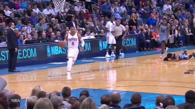 Russell Westbrook DESTROYS Mike Conley All Game with VICIOUS Steal & Slam and Chase-Down Block