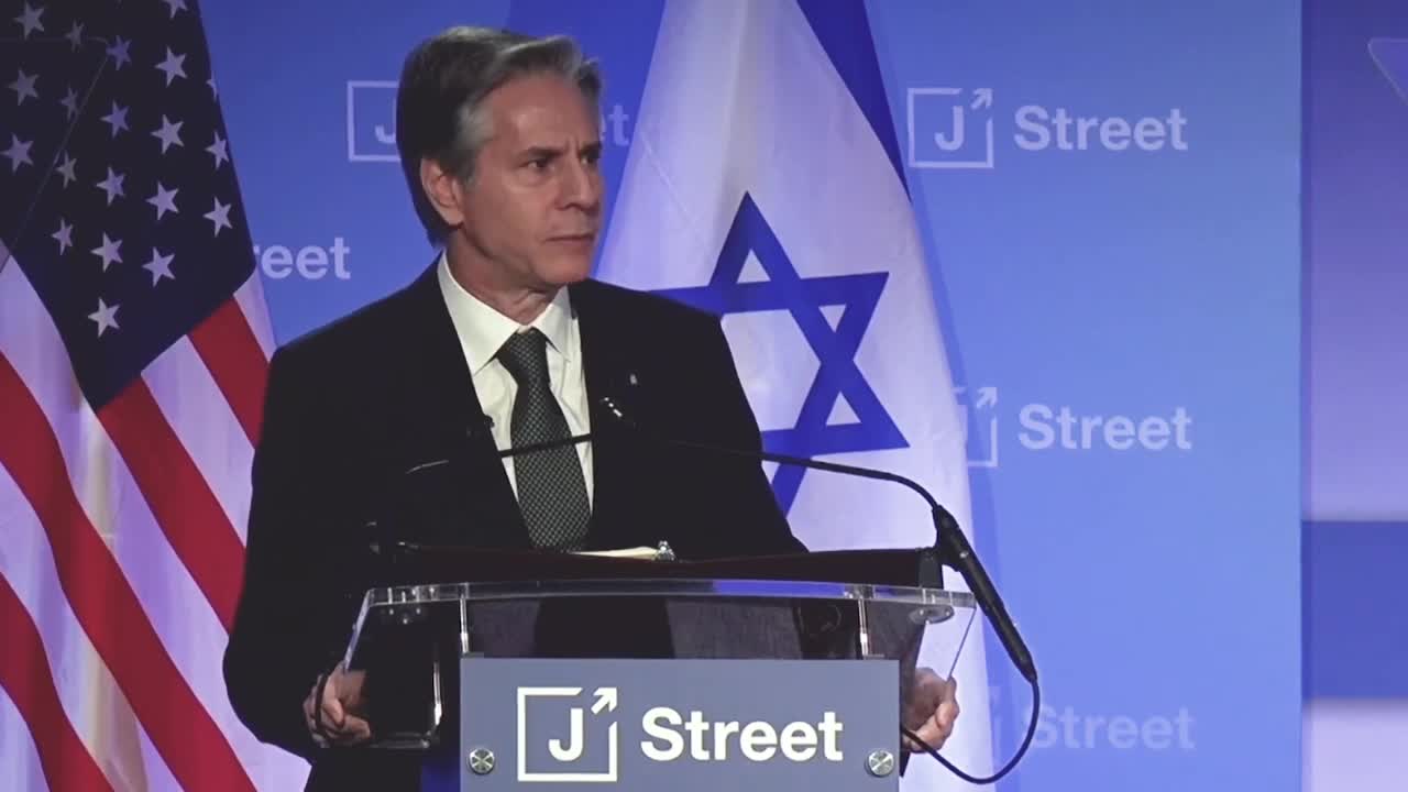 Secretary Blinken delivers remarks at the J Street National Conference in Washington, DC.