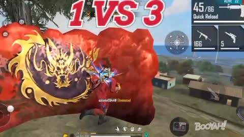1v3 game play free fire gaming industry