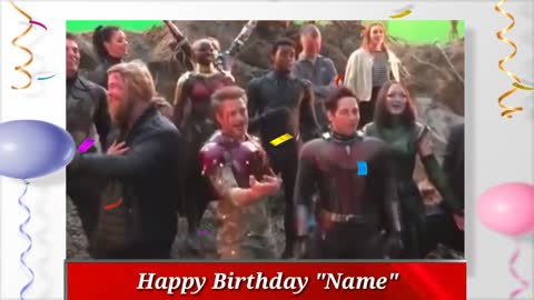 THE AVENGERS wishing you a happy birthday