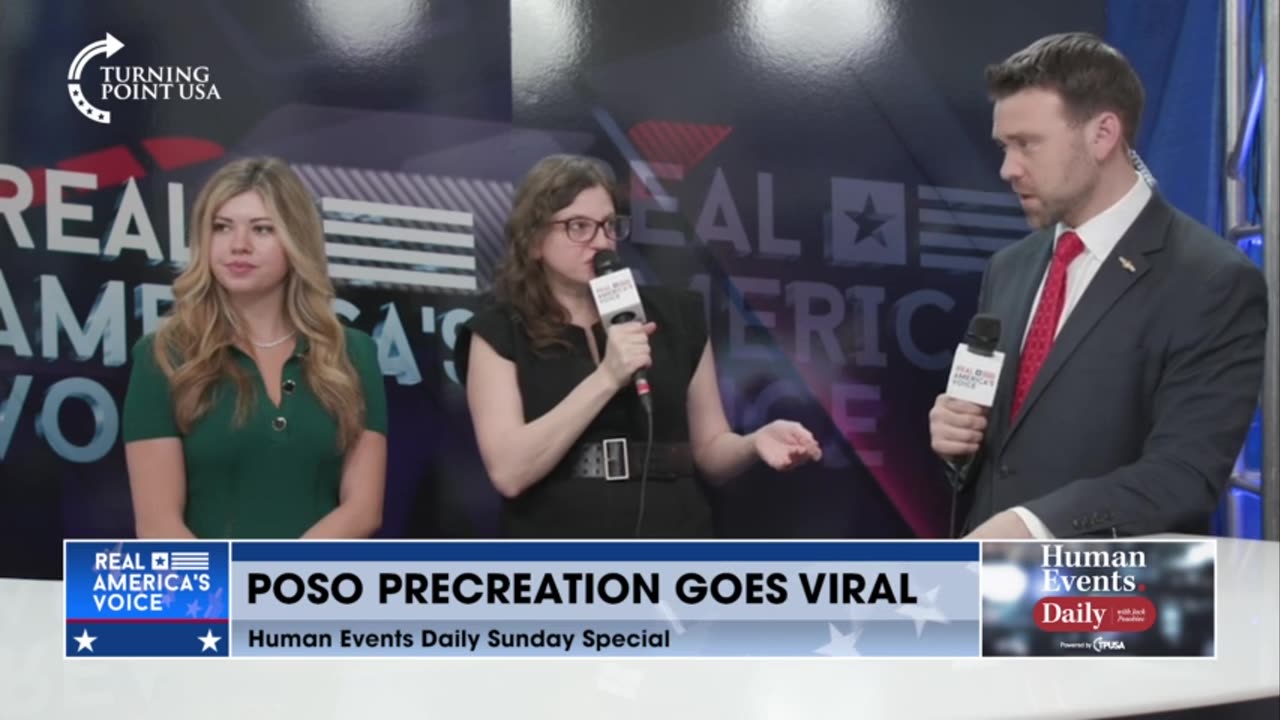 Jack Posobiec talks about his Biden deepfake with Natalie Winters and TPM's Libby Emmons