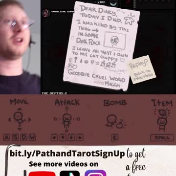 Searching For Tarot Cards In The Binding of Isaac Run 13, social clip 11.