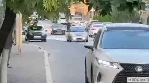 The car in which the terrorists are hiding, they took away from a mere driver.