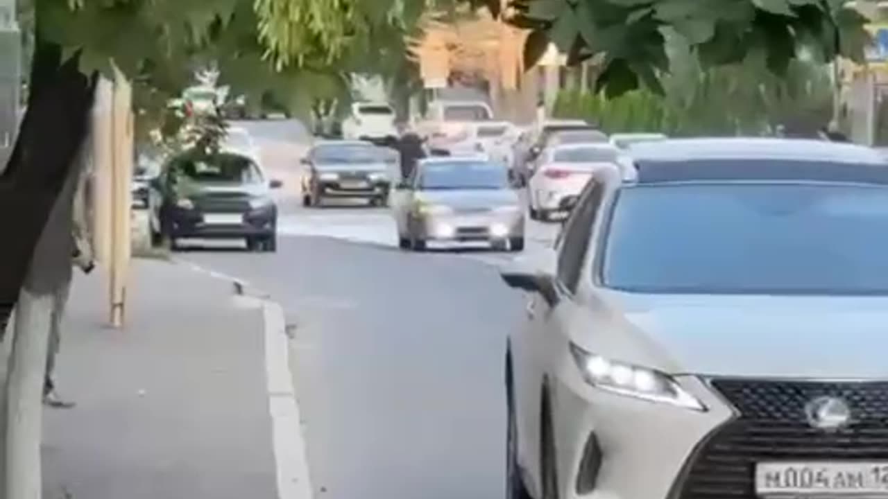 The car in which the terrorists are hiding, they took away from a mere driver.