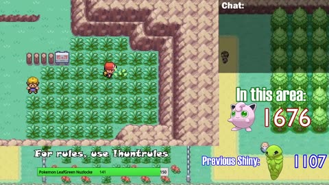 Pokémon FireRed, but I need to catch a Shiny to leave a Route #36 *STREAM ARCHIVE*