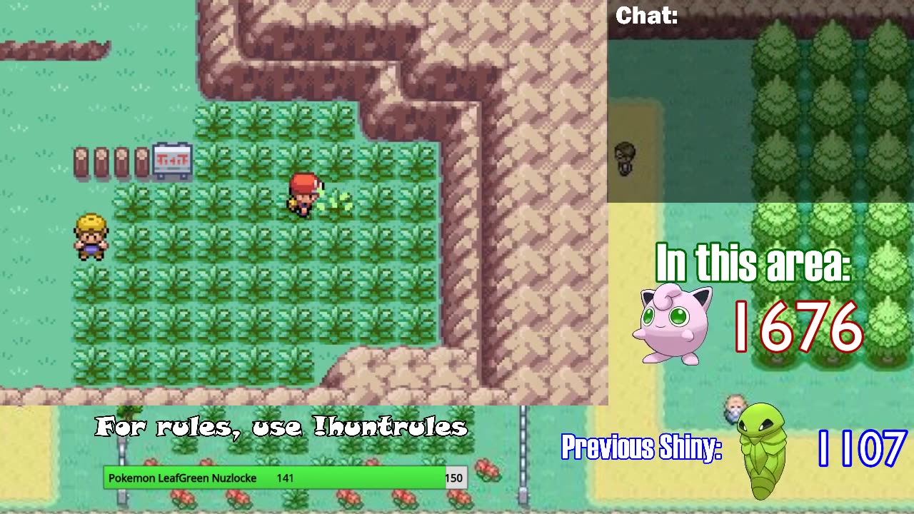 Pokémon FireRed, but I need to catch a Shiny to leave a Route #36 *STREAM ARCHIVE*