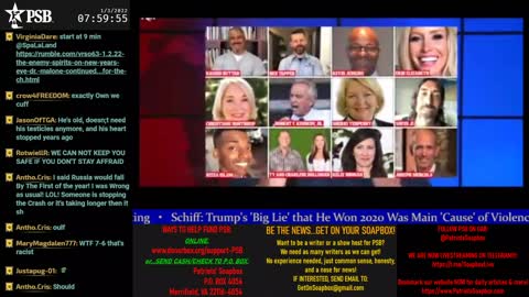 2022-01-03 07:00 EST - Patriots Soapbox AM: with LadyRWB , MykelJaye & DD