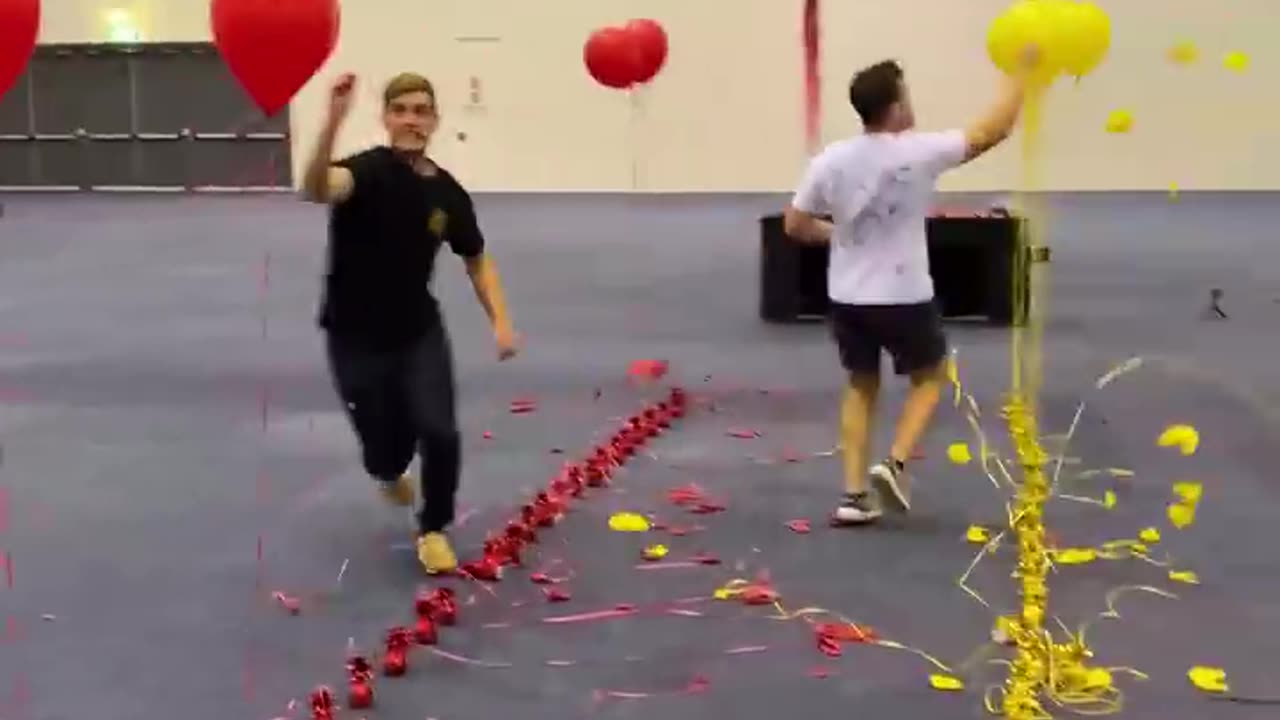 Our MOST INTENSE Balloon Popping Race!