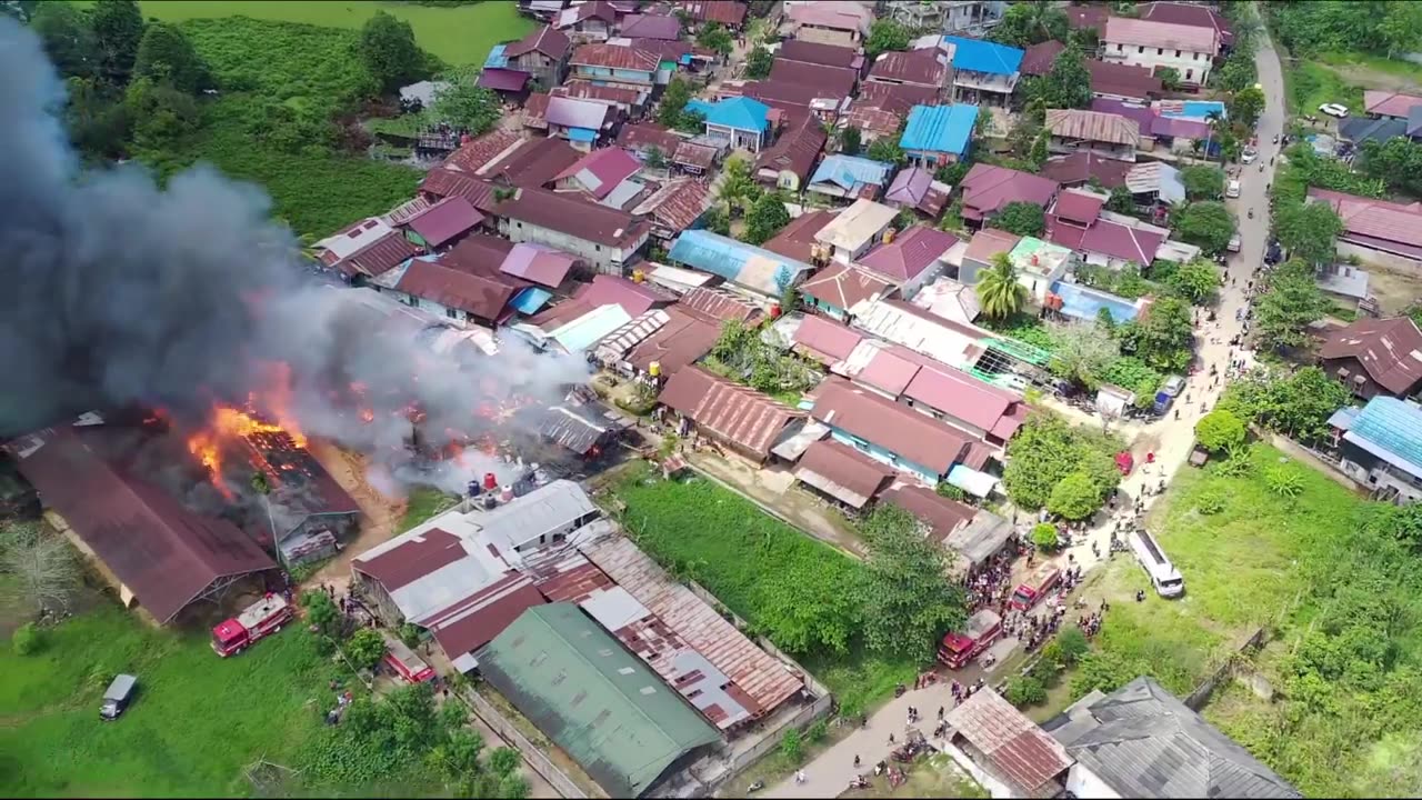 the whole house caught fire due to an electrical short