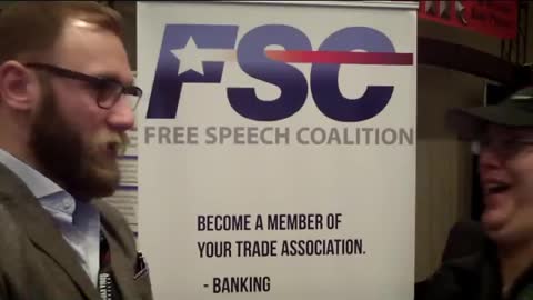 Free Speech Coalition Eric Paul Leue w- Jiggy Jaguar AVN Expo 2017
