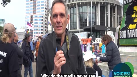 Peaceful Protest in Wellington - Peter talks stats and long term impact