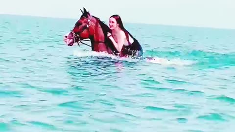 Dubai beach horse riding #horsebackriding #horse #horseride #dubailife