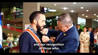 Costa Rica entrega medalla de honor a Nayib Bukele