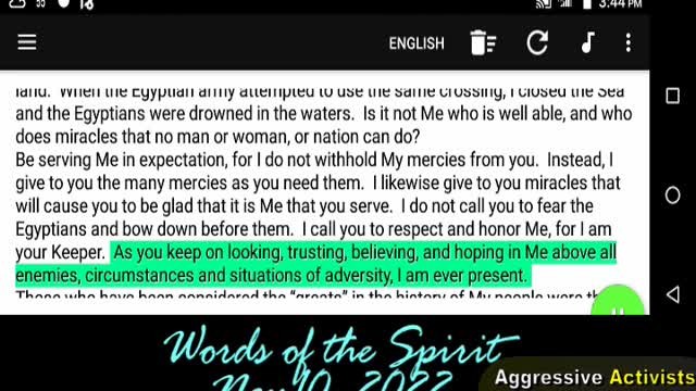KEEP ON! Words of the Spirit-Nov10 2022
