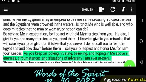 KEEP ON! Words of the Spirit-Nov10 2022