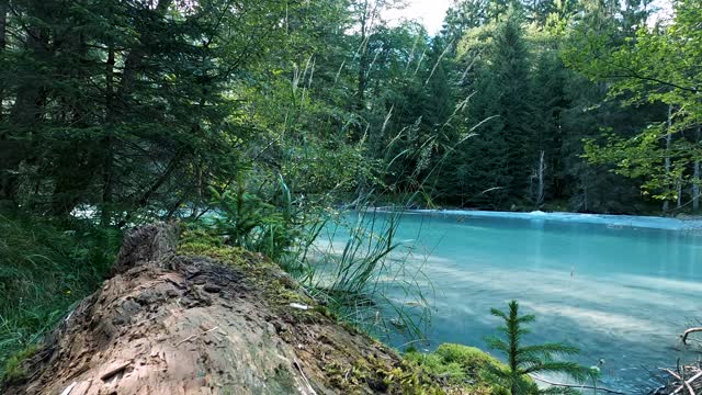 Waterfalls Mountains Lake