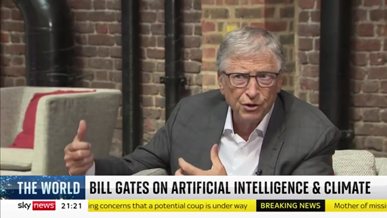 Bill Gates- AI 'will make it easier to combat climate change' Sky News