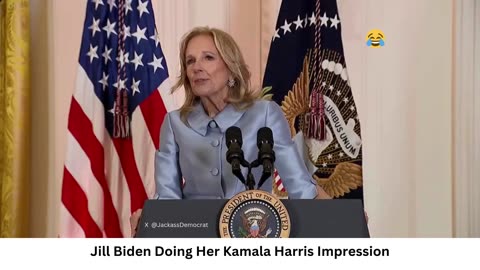 Jill Biden Doing Her Kamala Harris Impression