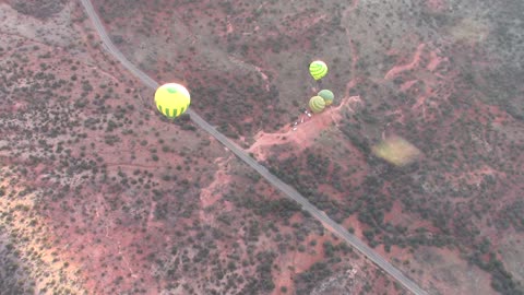 Sedona Balloon - Launch....Ascending