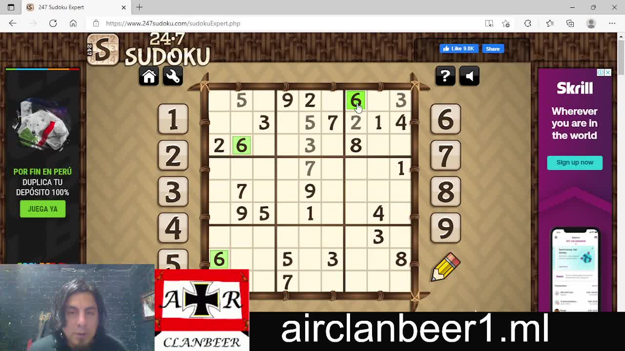 sudoku expert keeping the improving