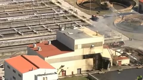 Large Explosion at Back River Waste Water Treatment In Maryland Destroys Wall and Sparks Fire