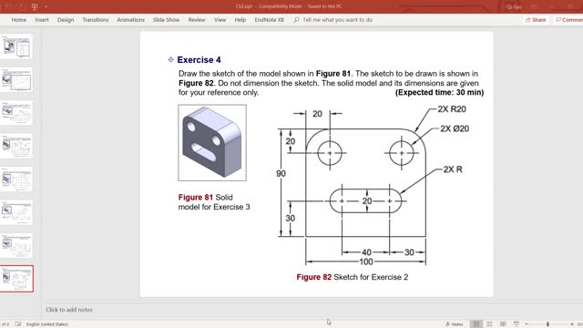 Sketch creation and modeling examples for beginners 1