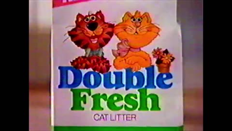 Double Fresh Cat Litter Commercial (1995)