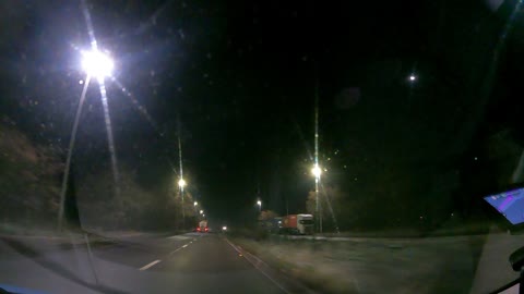 Early morning night driving. DORSET. UK. speedlapse..GoPro. 16th Dec 2022