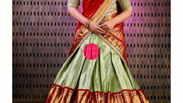 Latest Pattu Langa Voni Designs for Girls