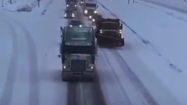 🇺🇲 🇨🇦 American and Canadian Truckers protest against vaccine mandate