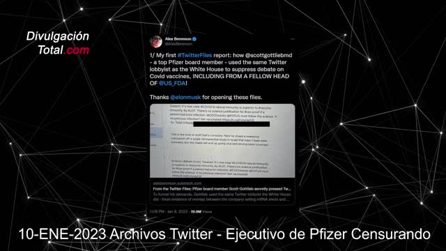 10-ENE-2023 Archivos Twitter - Ejecutivo de Pfizer Censurando