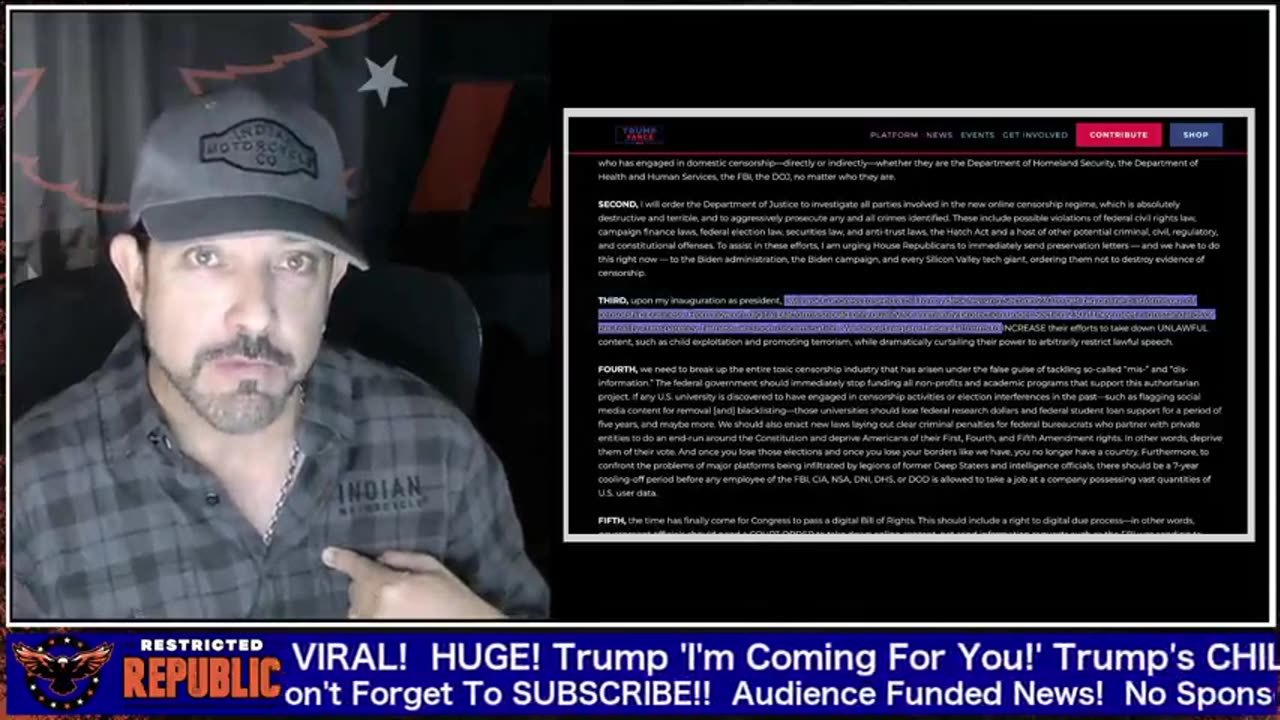 Trump ‘I’M Coming For You!’ Trump’S Chilling 3 Minute Historic Video Warning Goes Viral - 11-10-24.