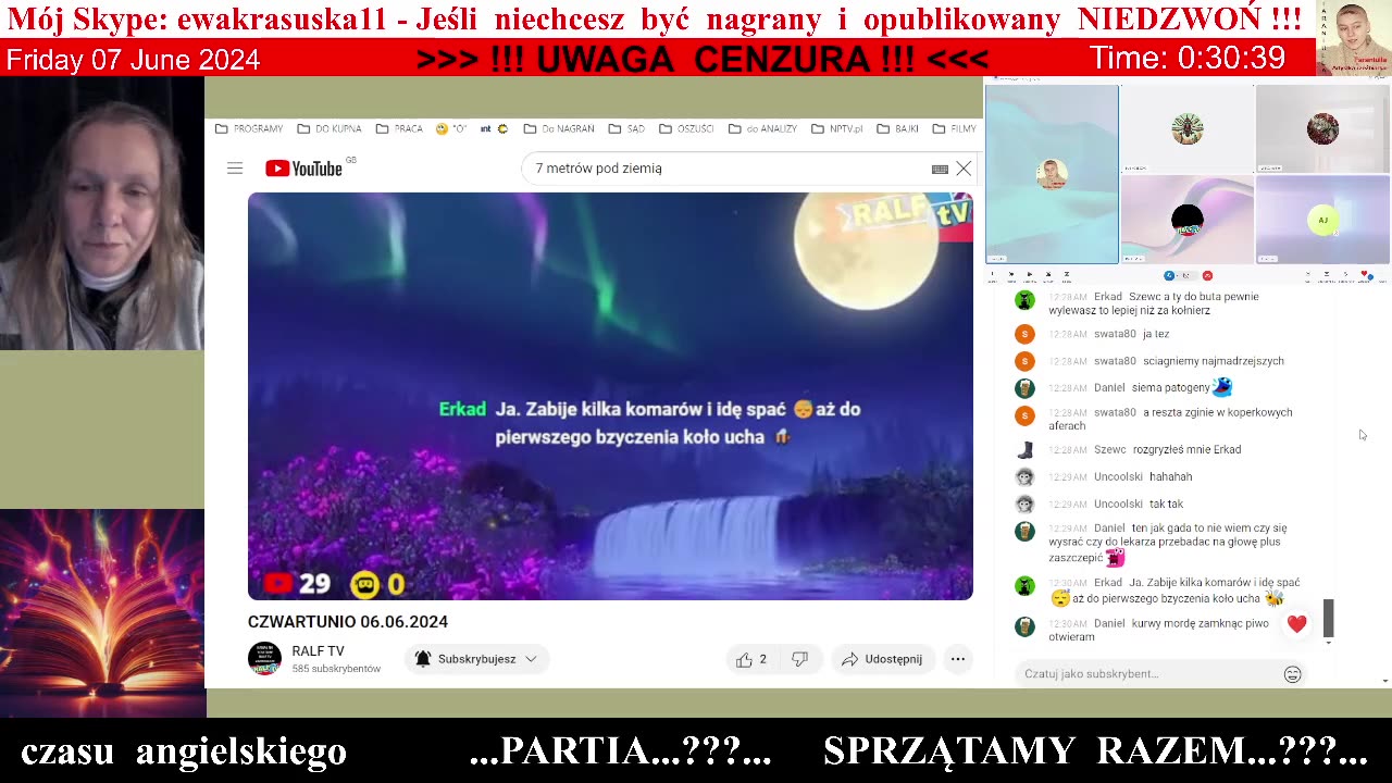 4868 - Ewka u Rafała na RALF TV - Moskito się popisywał 👮♀️ - 06-07.06.2024 rok