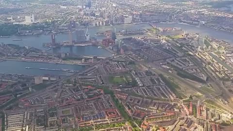 Landing Transavia 737 op Rotterdam Waanzinnige aanvliegroute