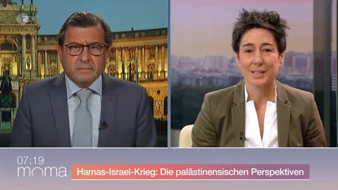 Dunja Hayali vom ZDF, Kampfwesbe vs. Palästinensicher Botschafter