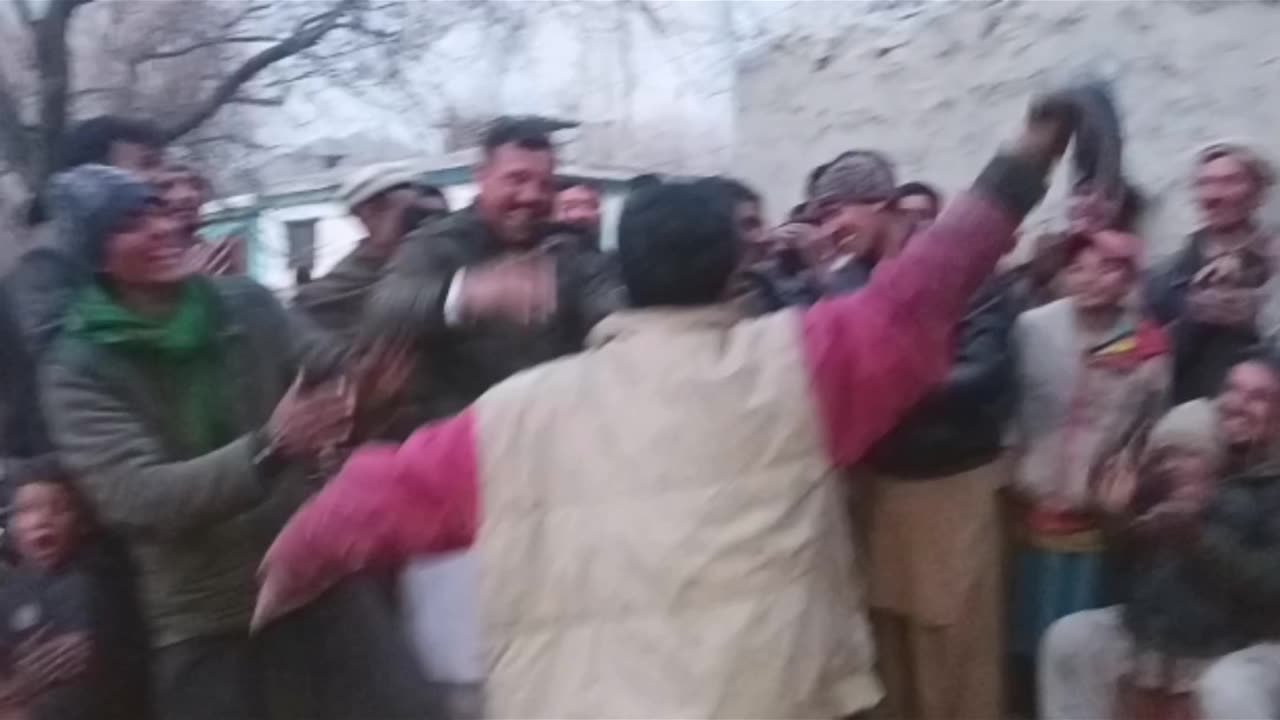 dancing man of village