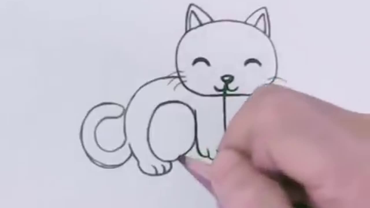 🔴 Very Easy! How to turn Words Cat Into a Cartoon Cat. (Wordtoons) learning step by step for kid