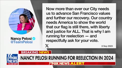 Nancy Pelosi is running for reelection