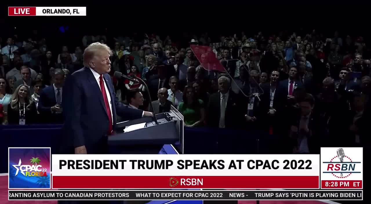 "Goosebumps speech from Trump" at CPAC about America