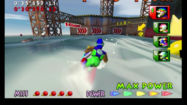 Wave Race Round 5 Port Blue Nintendo 64