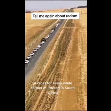 Crosses Represent White Farmers Killed (S.Africa)