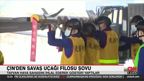 Çin savaş uçaklarıyla Tayvan hava sahasını ihlal ederek gösteri yaptı