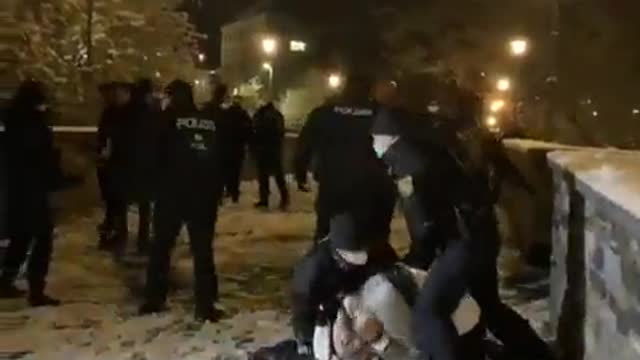 Police in Germany resort to violent beatings